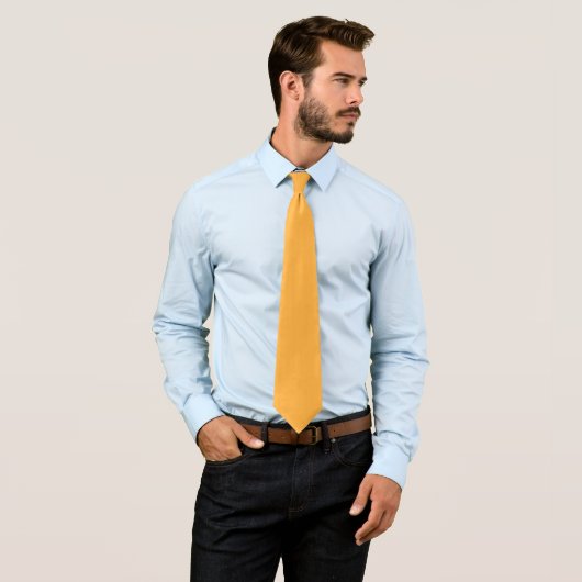 Gele Trouwdas | Krachtige Luxe Stijl Stropdas (In situ)