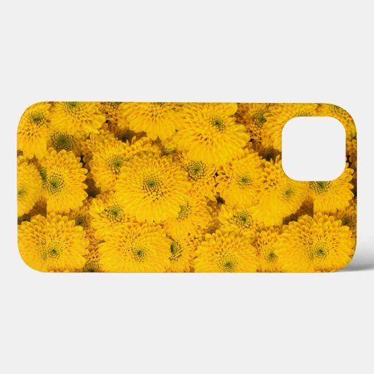 Gele tuin asters mama's chrysanten bloem Case-Mate iPhone case (Achterkant (horizontaal))