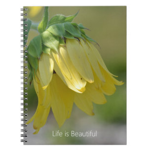 Gele Tuin Zonnebloem (mijn fotografie) Notitieboek