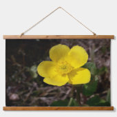 Gele tuinbloem hangend wandkleed (Voorkant)