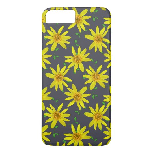 Gele tuinbloem op elke kleur Case-Mate iPhone case (Achterkant)