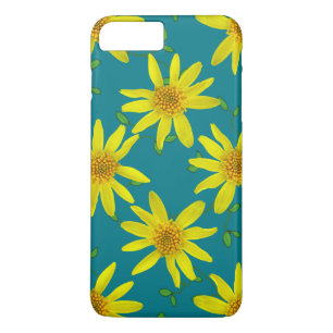 Gele tuinbloem op elke kleur iPhone 8/7 plus hoesje