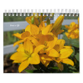 Gele tuinbloemen kalender (Hoes)