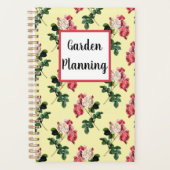 gele tuinbouwpatroon planner (Voorkant)