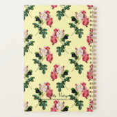 gele tuinbouwpatroon planner (Achterkant)