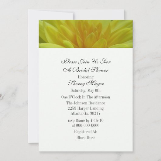 Gele tuinmasten kaart (Voorkant)