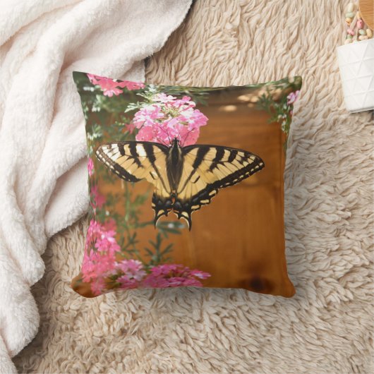 Gele tuinvlinder kussen (Deken)