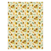 Gele tuinzonnebloemen Honingbijen Tablecloth Tafelkleed (Voorkant)