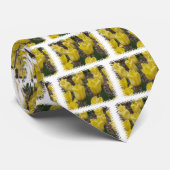 Gele Tulip Flowers Mannen Necktie Stropdas (Opgerold)