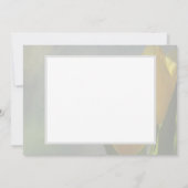 Gele Tulip Flowers Sympathie Hartelijk dank Aankondiging (Achterkant)