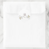 Gele Tulip Monogram Stickers (Tas)