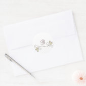 Gele Tulip Monogram Stickers (Envelop)