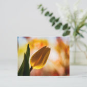Gele Tulip Quick Hallo Briefkaart (Staand voorkant)