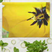 Gele Tulip Tea Towel Theedoek (Gevouwen)