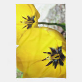 Gele Tulip Tea Towel Theedoek (Verticaal)