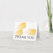 Gele Tulips Spring Floral bedankt (Voorkant)