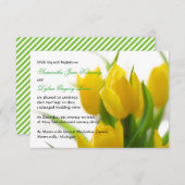 Gele Tulp - 3x5 aankondiging huwelijk (Voorkant / Achterkant)