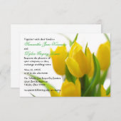 Gele Tulp - 3x5 Weddenschap Kaart (Voorkant / Achterkant)
