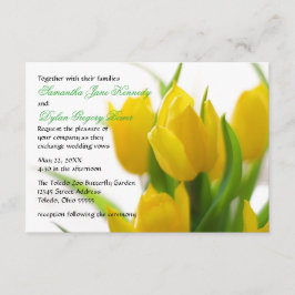 Gele Tulp - 3x5 Weddenschap Kaart