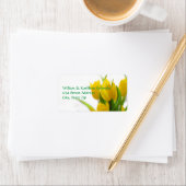 Gele Tulp - Adreslabel Etiket (Insitu)