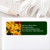 Gele Tulp Adreslabels op maat Bloemige Tulp Etiket (Insitu)