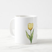 Gele Tulp Bloem   Koffiemok (Voorkant links)