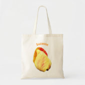Gele Tulp Bloemblaadjes Persoonlijk Tote Bag (Voorkant)