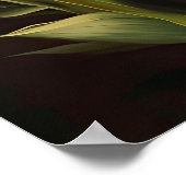 Gele Tulp Bloemen Art Print Poster (Hoek)