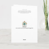 Gele Tulp Botanische Kunst Symbool van Zonneschijn Kaart (Achterkant)