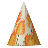 Gele tulp: heldere lente element. feesthoedjes (Achterkant)