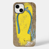 Gele tulp in zand Case-Mate iPhone case (Achterkant)