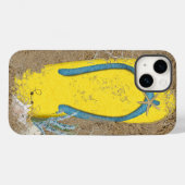 Gele tulp in zand Case-Mate iPhone case (Achterkant (horizontaal))