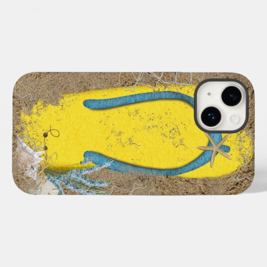 Gele tulp in zand Case-Mate iPhone case (Achterkant (horizontaal))