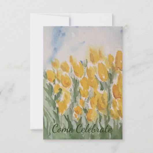 Gele Tulp Kaart (Voorkant)