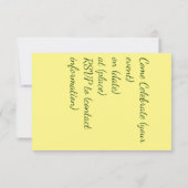 Gele Tulp Kaart (Achterkant)