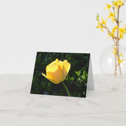Gele Tulp Kaart (Gele Bloem)