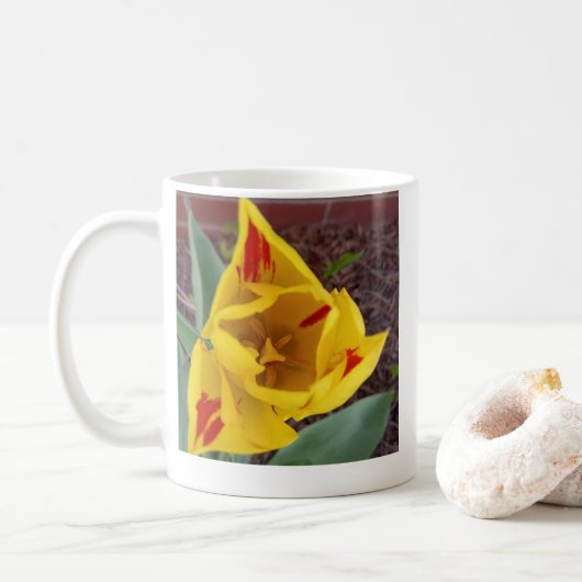 Gele Tulp Koffiemok (Met donut)