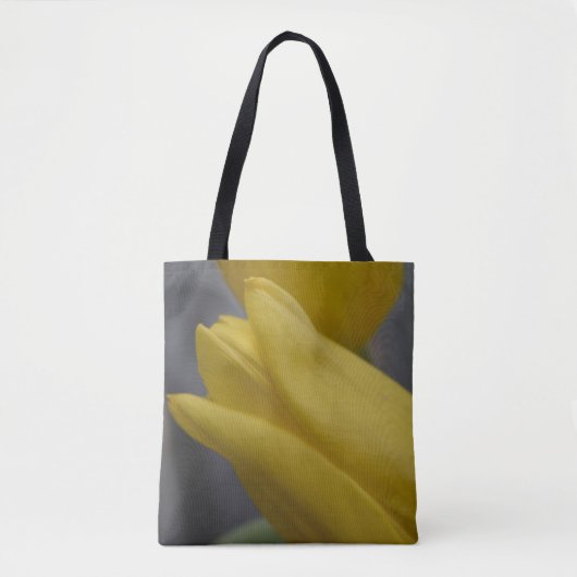 Gele Tulp – Krachtige Botanische Kunst Tas (Voorkant)