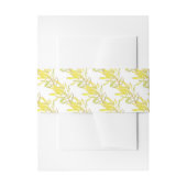 Gele tulp leucadendron waterverf patroon uitnodigingen wikkel (Voorkant Voorbeeld)