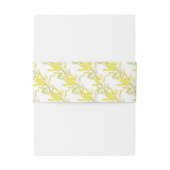 Gele tulp leucadendron waterverf patroon uitnodigingen wikkel (Achterkant Voorbeeld)