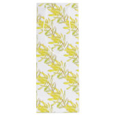 Gele tulp leucadendron waterverf wijn cadeautas (Achterkant)