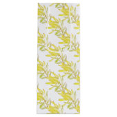 Gele tulp leucadendron waterverf wijn cadeautas (Voorkant)