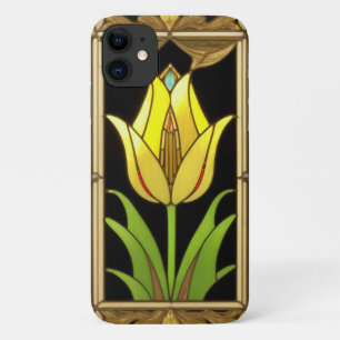 Gele Tulp met Decoratieve Lijst Case-Mate iPhone Case