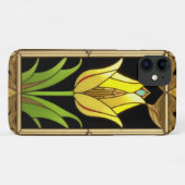 Gele Tulp met Decoratieve Lijst Case-Mate iPhone Case (Achterkant (horizontaal))