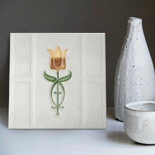 Gele Tulp Muur Decor Nieuw Kunst Deco Gibbons Tegeltje