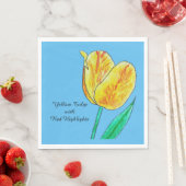 Gele Tulp Rode Accenten Servet (Insitu)