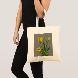 Gele Tulp Waterverf Flower Tote Bag