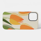 Gele tulpbloem iPhone hoesje (Achterkant horizontaal)