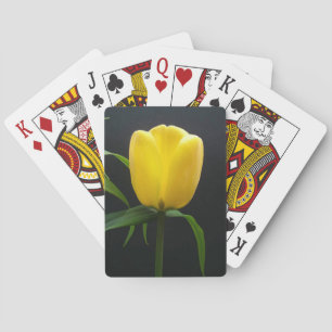 gele tulpbloem speelkaarten