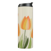 Gele tulpbloem thermosbeker (Gedraaid links)